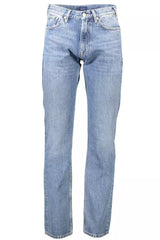 Hellblaue Baumwollklassiker 5-Pocket-Jeans