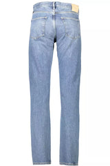 Hellblaue Baumwollklassiker 5-Pocket-Jeans