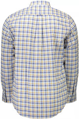 Yellow Cotton Men Shirt