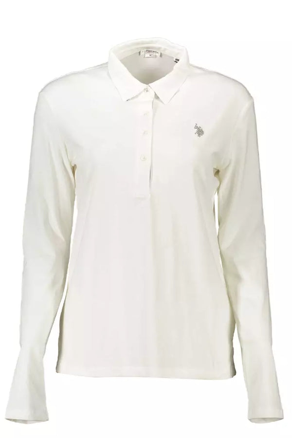 Elegante camisa blanca de manga larga