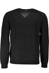 Eleganter Wollpullover mit V-Ausschnitt