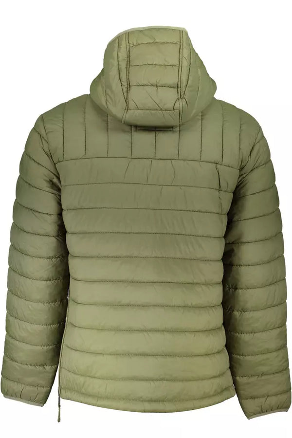 Chaqueta verde con capucha ecológica