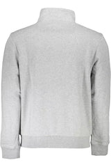 Chic Fleece Half-Zip Sweatshirt mit Stickerei