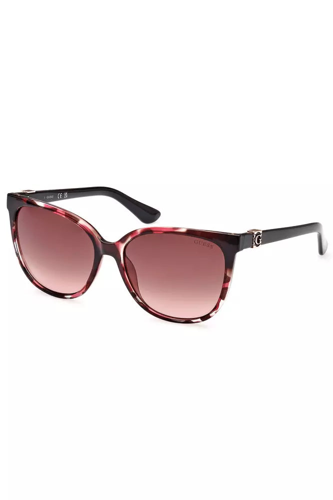 Chic Square Frame Sonnenbrille mit Kontrastdetails