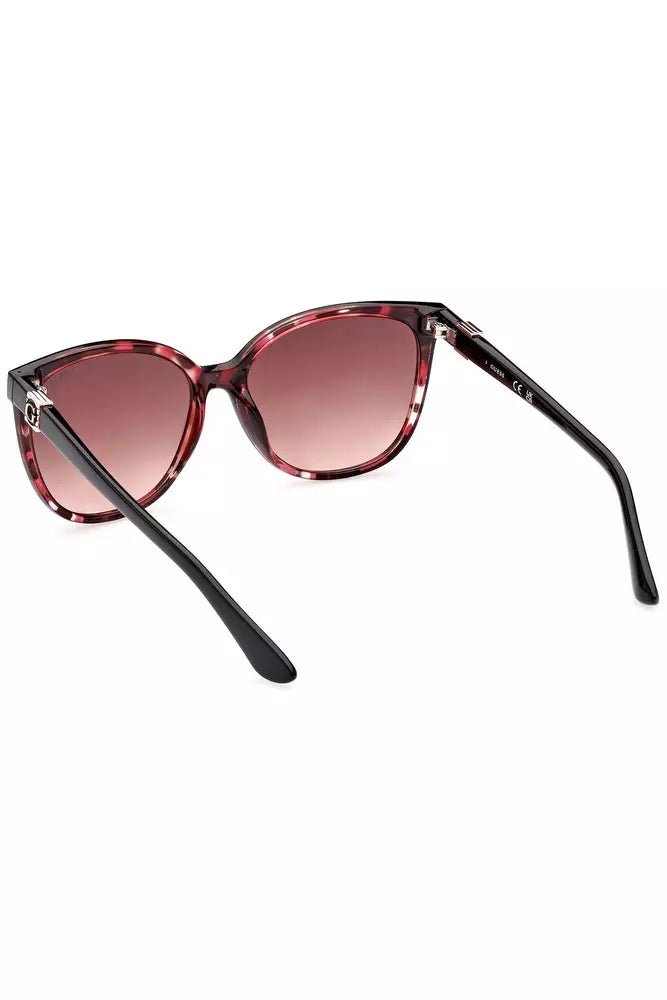 Chic Square Frame Sonnenbrille mit Kontrastdetails