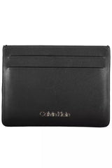 Sleek Black Leather Card Holder