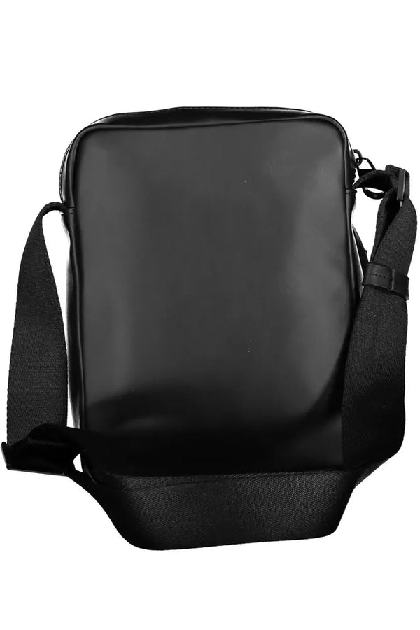 Sleek Black Recycled Shoulder Bag