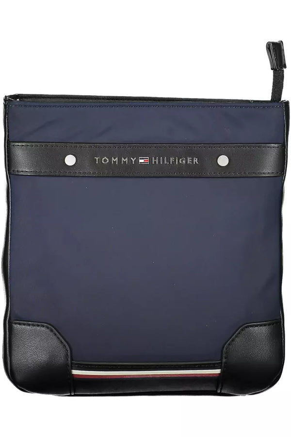 Blue Polyester Men Shoulder Bag