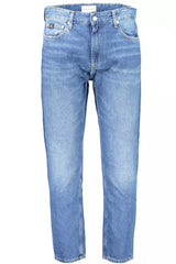 Eco-Conscious Dad Jeans in Washed Blue