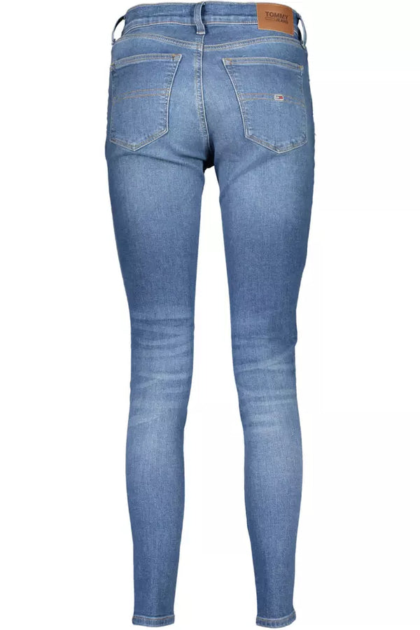 Light Blue Cotton Women's Skinny Jean