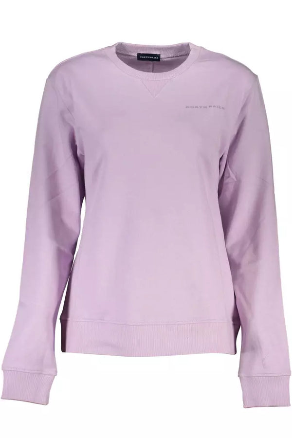 Chic Purple Organic Cotton Speatshirt