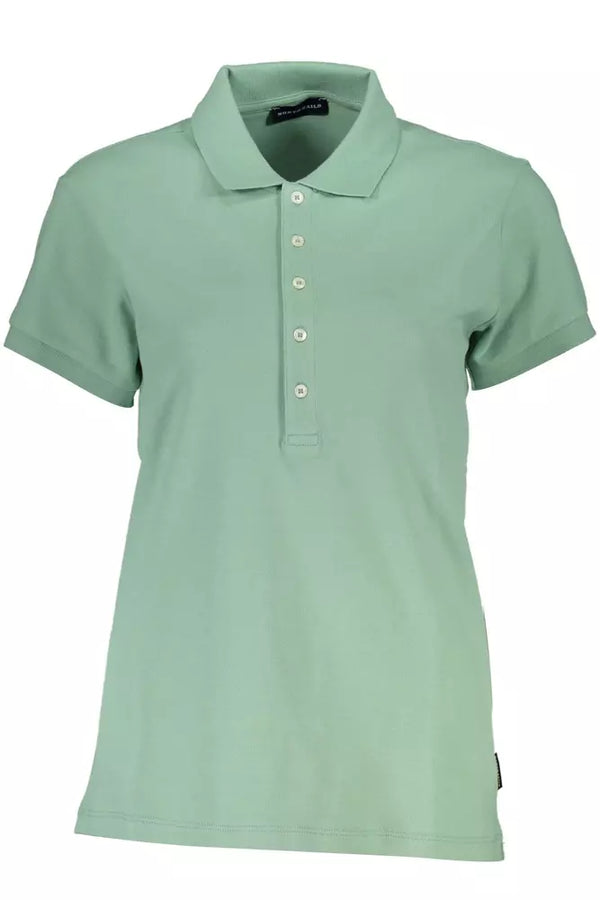 Polo chic verde a maniche corte