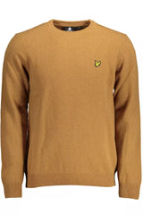 Klassischer Wollmischung brauner Pullover