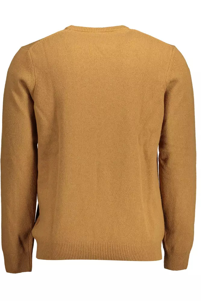 Klassischer Wollmischung brauner Pullover