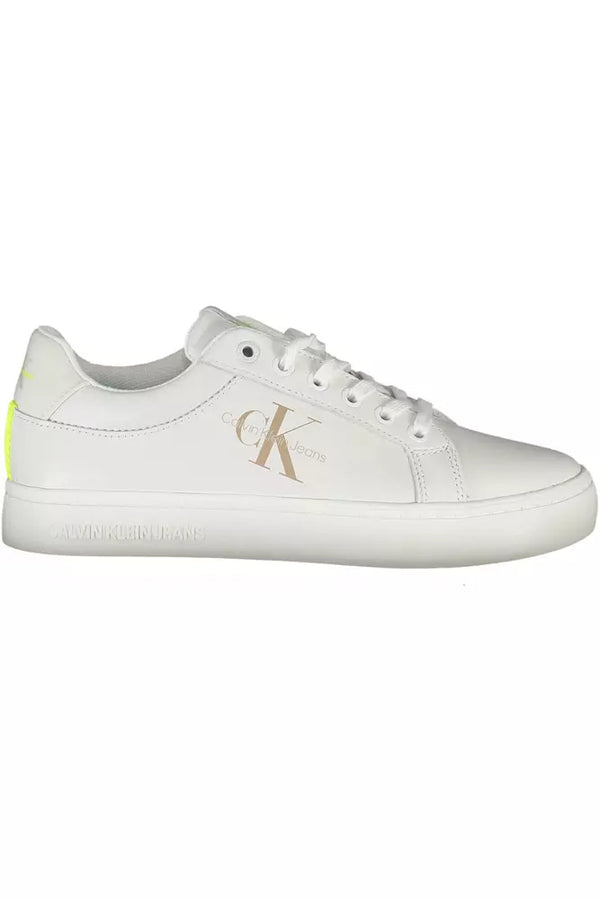 Sleek White Sneakers with Eco-Friendly Twist