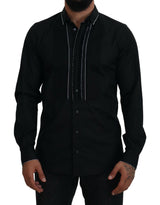 Camisa de vestir de esmoquin elegante Fit Slim Fit