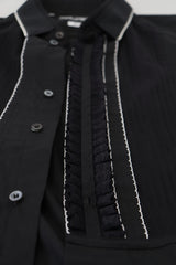 Elegante camicia da smoking slim in forma