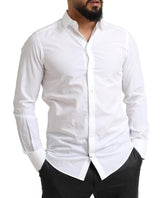 Camisa de vestir de martini de algodón blanco elegante