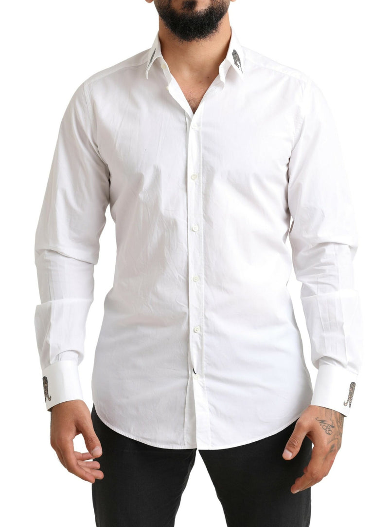 Elegance italienne Slim Fit White Cotton