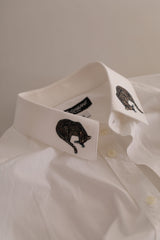 Elegance italienne Slim Fit White Cotton