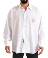 Chemise formelle en coton blanc élégant