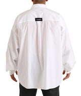 Elegante camicia formale di cotone bianco