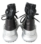 Bootie con sneaker top nere