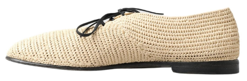 Chaussures pour hommes décontractés à lacets beige chic