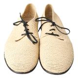 Chaussures pour hommes décontractés à lacets beige chic