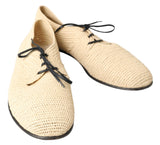 Chaussures pour hommes décontractés à lacets beige chic