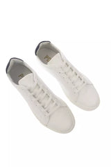 Elegant Monocolor Leather Sneakers