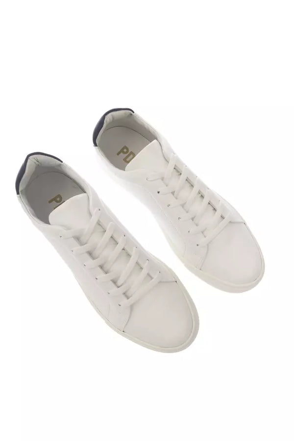 Eleganti sneaker in pelle monocolore