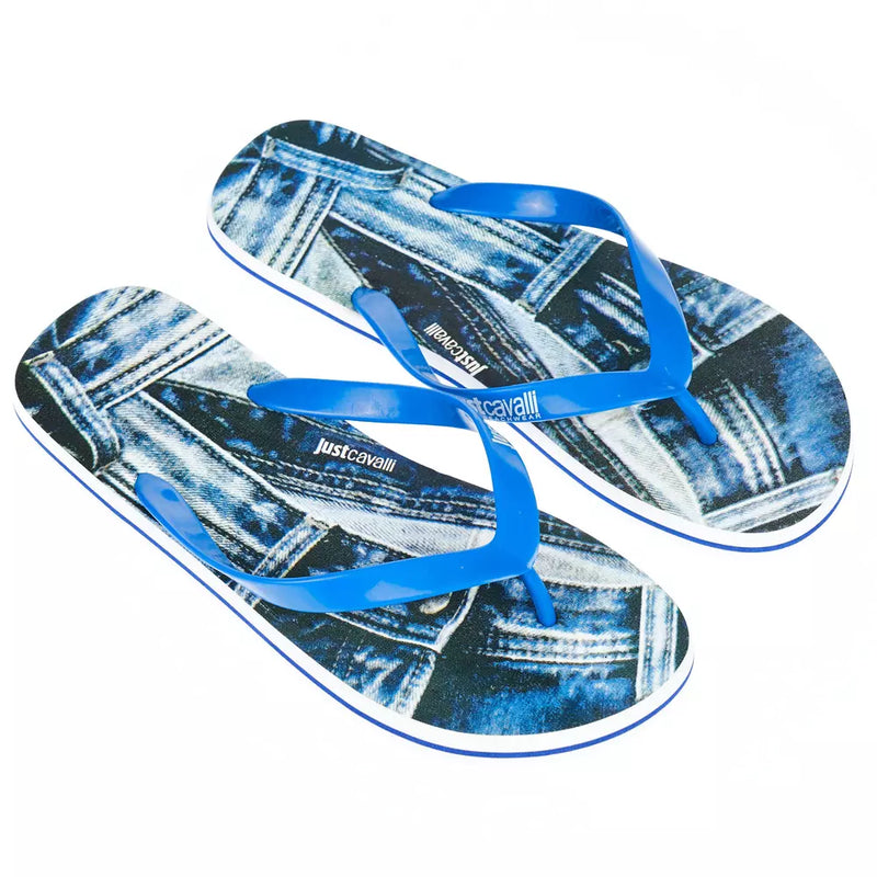 Trendige hellblaue Flip -Flops für Männer