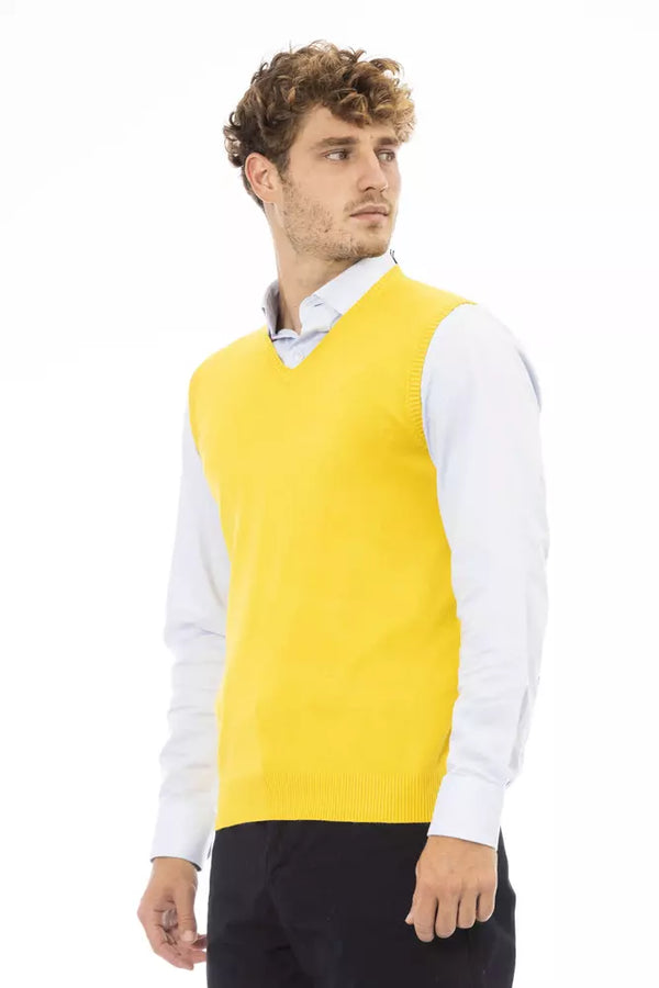 Gilet jaune en V élégant