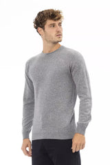 Pull d'équipage gris élégant pour les hommes