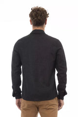 Gray Wool Men Shirt