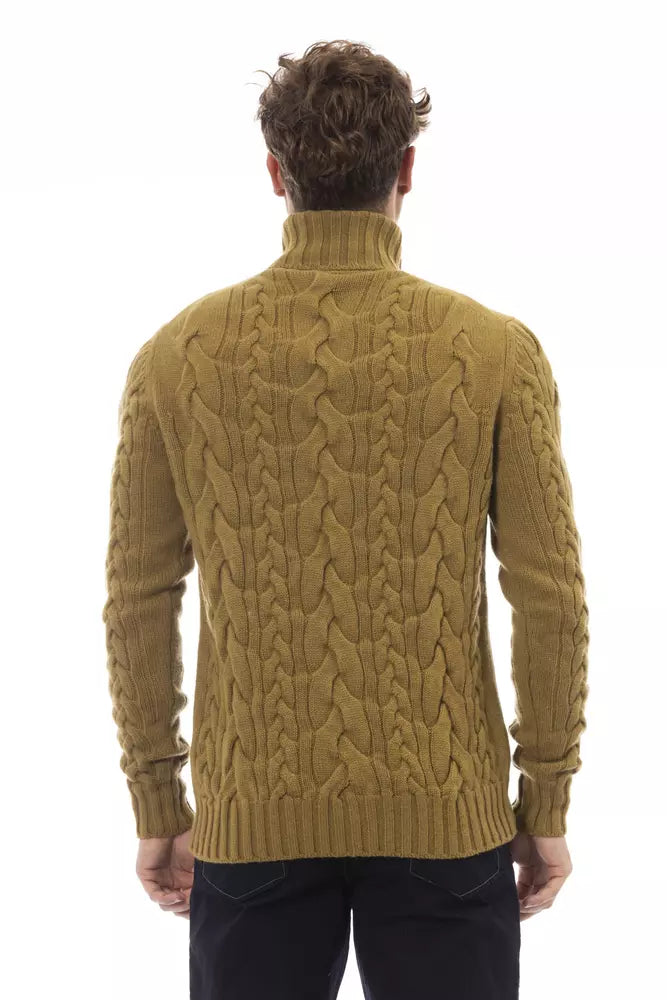 Eleganter Wollpullover-Rollkragenpullover-Pullover