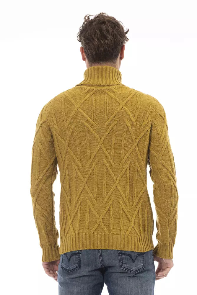 Maglione di dolcevita giallo chic giallo