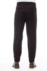 Pantalon élégant en laine brun