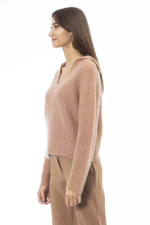 Beige Polyamide Women Sweater