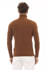 Elegante maglione di miscela alpaca Turtleneck Alpaca