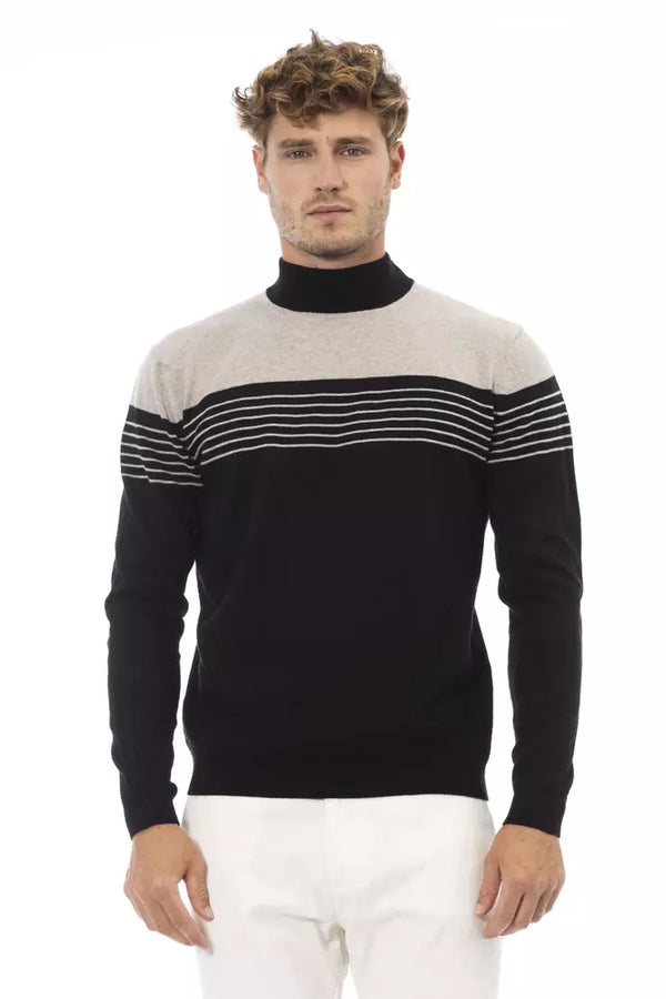 Eleganter Scheinhalsripper -Pullover