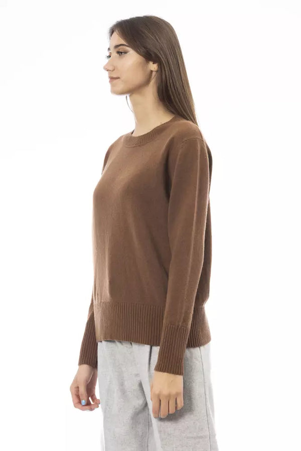 Brown Cashmere Women Sweater