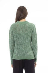 Chic Mock Neck Green πουλόβερ για αυτήν