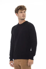 Elegante maglione da equipaggiamento in nero