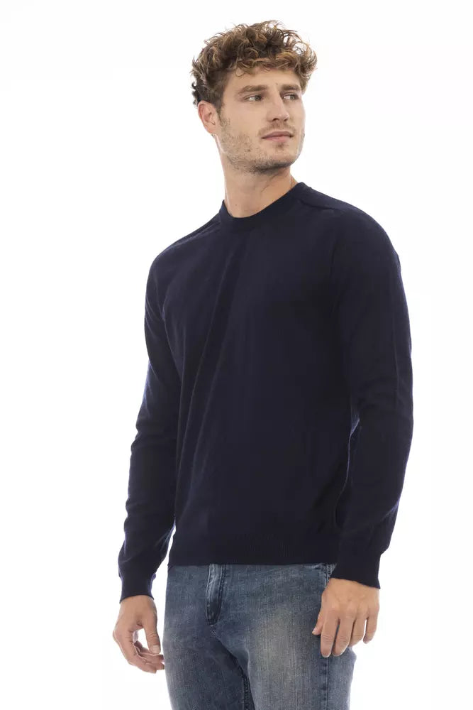 Pull d'élégant Blue Crewneck pour les hommes