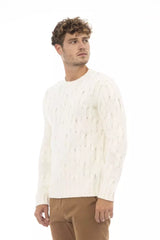 Eleganter beige Crewneck Wool-Cashmere-Pullover