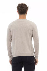 Pull à mélange de confort de Crewneck Beige