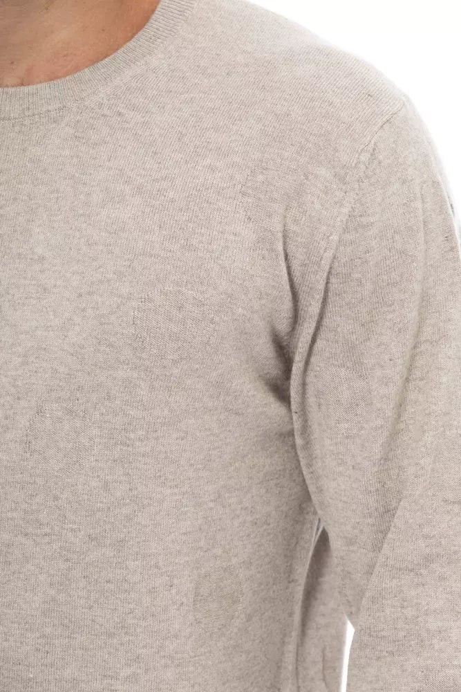 Pull à mélange de confort de Crewneck Beige