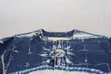 Majestic Blue Cotton-Silk Thobe Abe